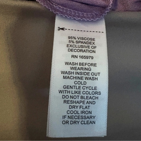 Cupio Lavender Long Sleeve Top with Ruffle Detail​ - Picture 3 of 4